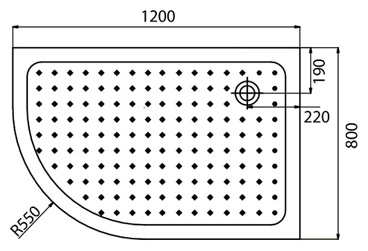  Поддон для душа "Moderato EF-8070" R – фотография-4