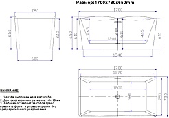 Esbano Акриловая ванна Granada 170x78 – фотография-3