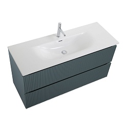 BelBagno Тумба под раковину Uno 120 подвесная Голубой матовый – фотография-7