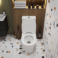 Vivon Унитаз-компакт Colett KWH02 безободковый с быстросъёмным сиденьем микролифт – фотография-5