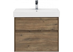 Aquanet Тумба с раковиной Nova Lite 75 2 ящика, дуб рустикальный – фотография-7