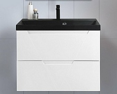 BelBagno Тумба с раковиной Vittoria 90 подвесная Bianco Lucido с раковиной BB900/450-LV-ART-AST-NERO