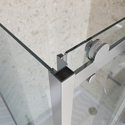 BelBagno Душевой уголок Marino MARINO-2-AH-1-130/80-C-Cr 130x80 профиль хром стекло прозрачное – фотография-6