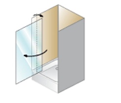 Kolpa San Душевая дверь в нишу Luna TVO/S 90 – фотография-4