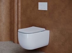 Ceramicanova Подвесной унитаз Noel Rimless CN3013 белый – фотография-3