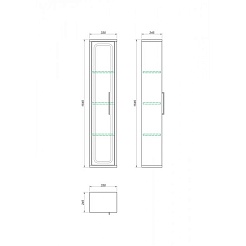 Какса-а Пенал для ванной Мастер – фотография-2