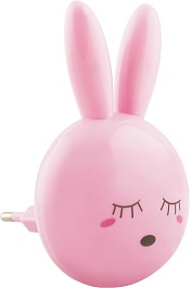 Feron Ночник Зайчик FN1168 0.5W 220V, розовый – фотография-1