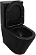Azario Унитаз-компакт Black Queen AZ-8380 безободковый с бачком с сиденьем микролифт черный матовый – картинка-23