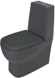 Sanita Luxe Унитаз-компакт Infinity с микролифтом серый – фотография-1