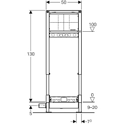 Geberit Монтажный элемент Duofix 111.580.00.1 для душа – фотография-5