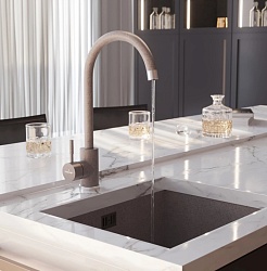 Mixline Смеситель для кухни 35к ML-GS15 (302) песочный – фотография-4