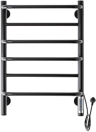 Domoterm Полотенцесушитель электрический Орфей DMT П6 400x600 ЧРН EK R черный – фотография-1