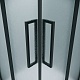 Grossman  Душевой уголок Cosmo 80x80x195 профиль черный матовый стекло шиншилла – картинка-20
