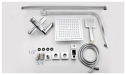 Frap Душевая стойка F2420 хром – фотография-5