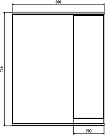 ASB-Mebel Мебель для ванной Марко 60 2.0 белая/дуб золотой – фотография-15