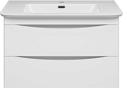 Misty Мебель для ванной Мираж 80 подвесная белая – фотография-4