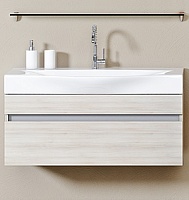 Aqwella Тумба с раковиной Бергамо 80 подвесная акация