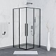 RGW Душевой уголок Stilvoll SV-31B 80x80 профиль черный стекло прозрачное – фотография-5