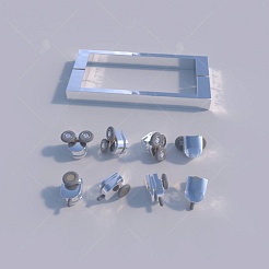 RGW Душевой уголок Classic CL-44 80x100 профиль хром стекло прозрачное – фотография-3