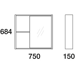  Мебель для ванной комнаты Белль 80 – фотография-7