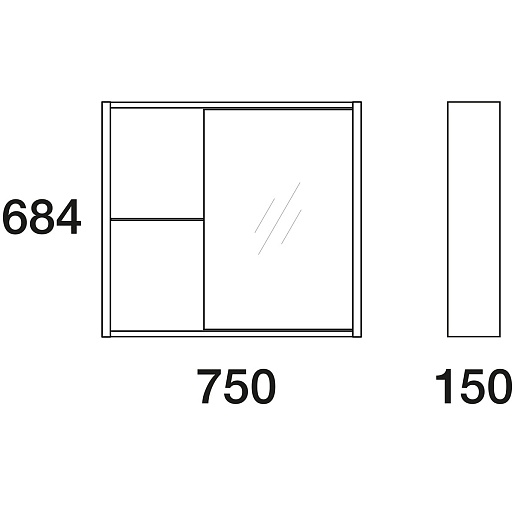  Мебель для ванной комнаты Белль 80 – картинка-7