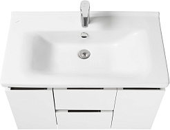 Акватон Мебель для ванной Рене 80 белая/грецкий орех – фотография-6