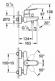Grohe Смеситель "Eurosmart Cosmopolitan 32831000" – фотография-2