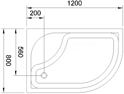 Royal Bath Душевой поддон HP RB8120BK-L – фотография-3