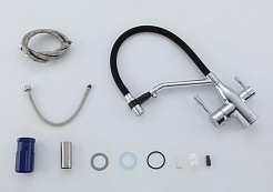 Frap Смеситель для кухни F4397 хром – фотография-3