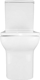 Azario Унитаз-компакт Alba AZ-8323 безободковый с бачком с сиденьем микролифт белый – фотография-5