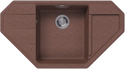 Dr. Gans Мойка кухонная Крона 910 угловая терракота – фотография-1