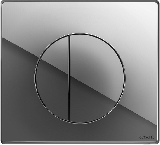 Cersanit Унитаз подвесной Delfi в комплекте с инсталляцией Black с сиденьем Trento с клавишей смыва хром глянцевый – картинка-15