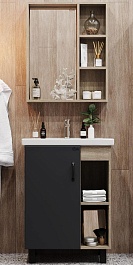 Onika Мебель для ванной Тимбер 60.01 (Como) серая/дуб сонома – фотография-1