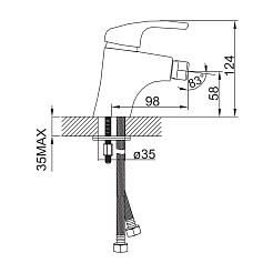 Iddis Смеситель для биде CREATIVE D46101C – фотография-6