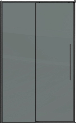 Grossman Душевая дверь в нишу Galaxy 100x195 профиль графит сатин стекло тонированное – фото-1