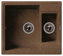 Florentina  Мойка гранитная Липси 580К коричневый – фотография-1