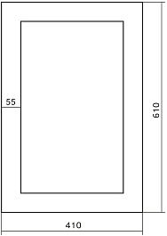 Mixline Зеркало Багет Венге 41 – фотография-2