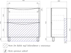 Vigo Мебель для ванной Glem 800-0-2 белая – фотография-18