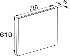 Jacob Delafon Боковая панель Evok 71 E6963-00 – фотография-2