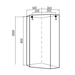 Mixline Шкаф навесной Серж 36 – фотография-2