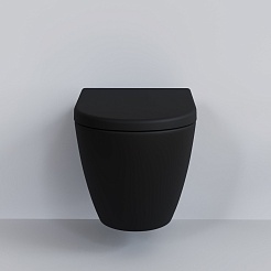 Ambassador Сиденье для унитаза Queen черное матовое – фотография-3