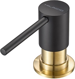 Milacio Дозатор для кухонной мойки Milacio MCU.934.BGD черный/золото – фотография-1