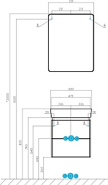 Акватон Зеркальный шкаф Скай Pro 55 L белый – фотография-7