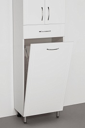 Style Line Шкаф пенал Эко Стандарт 48 с б/к белый – фотография-4