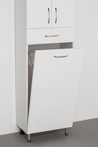 Style Line Шкаф пенал Эко Стандарт 48 с б/к белый – фотография-4