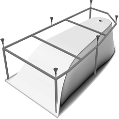 Vayer Каркас для ванны Boomerang 150x90 – фотография-1