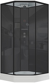 Timo Душевая кабина Premium ILMA 709 Black – фотография-1