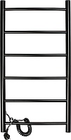 Domoterm Полотенцесушитель электрический Аврора DMT 109-6 40x80 ЧРН EK L черный