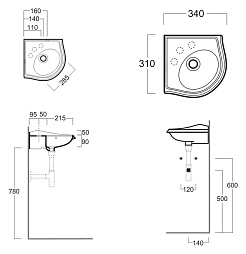 Simas Раковина Arcade AR036 – фотография-3