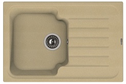 Florentina Мойка гранитная Таис 760 с крылом бежевый – фотография-1